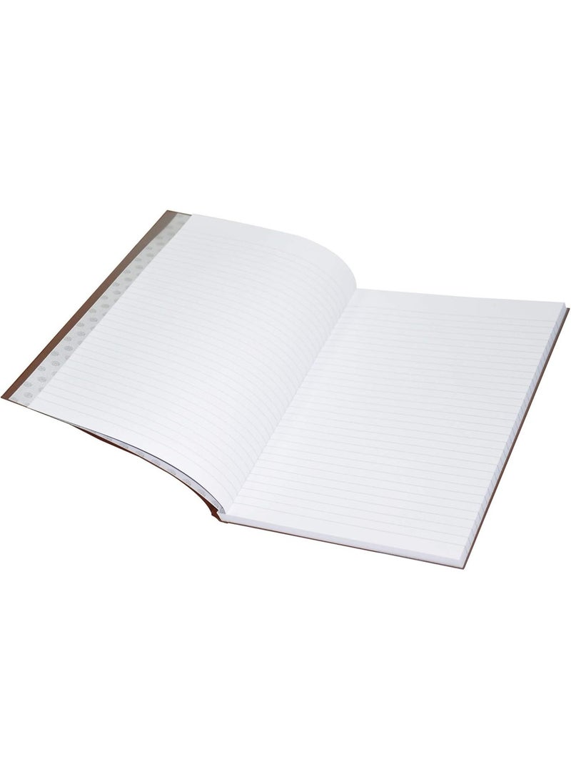 FIS PVC Cover Notebook, A4 Size(29.7x21cm), Single Line Ruling, 96 Sheets, Brown Color, Pack of 5-Pieces - FSNBA42QPVCBR - Image 3